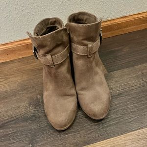 MERONA Faux Tan Booties Brown Size 8 1/2